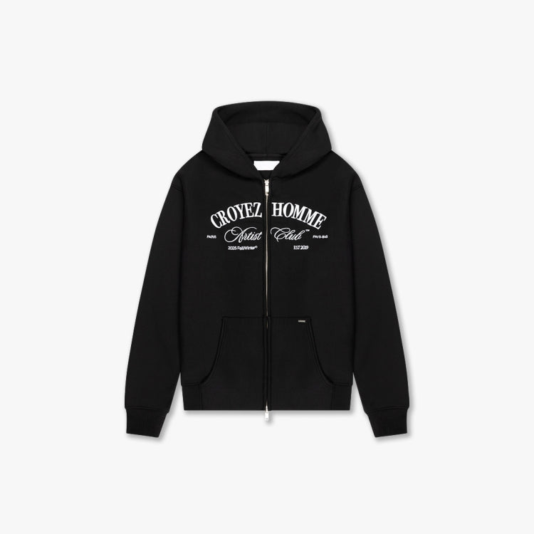 Croyez Artist Club Zip-Hoodie- Black