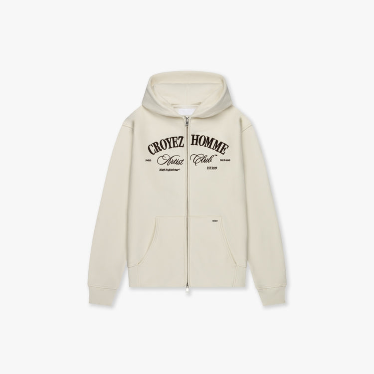 Croyez Artist Club Zip-Hoodie- Off White