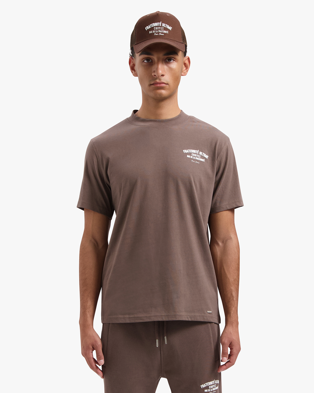 Croyez Fraternite Ultime T-shirt- Brown