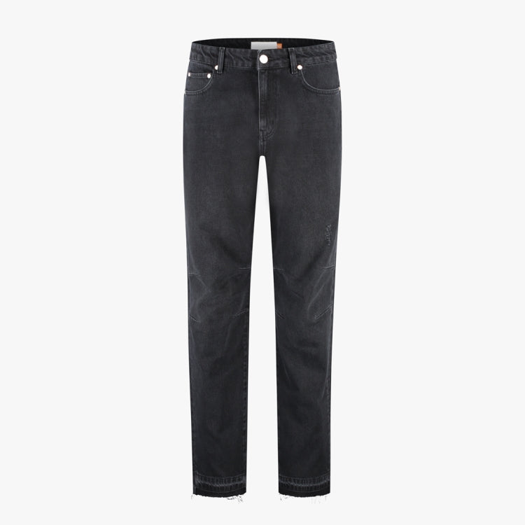 Croyez CD1 Stepped Hem Jeans- Black