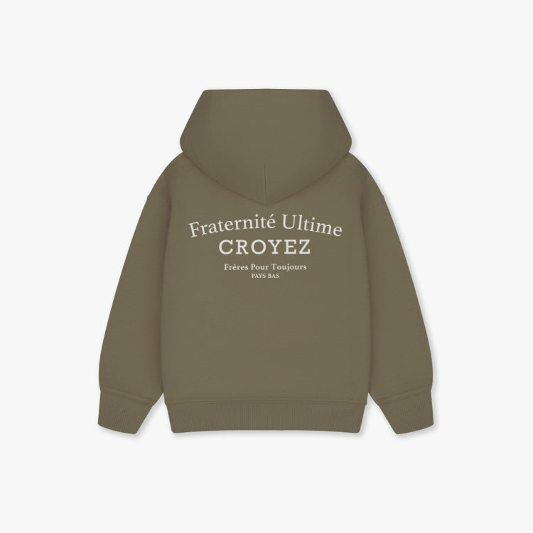 Croyez Mini Fraternite Hoodie- Dusty Olive