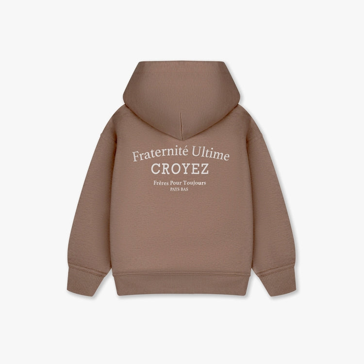 Croyez Mini Fraternite Zip-Hoodie- Sand