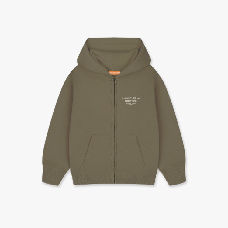 Croyez Mini Fraternite Zip-Hoodie- Dusty Olive