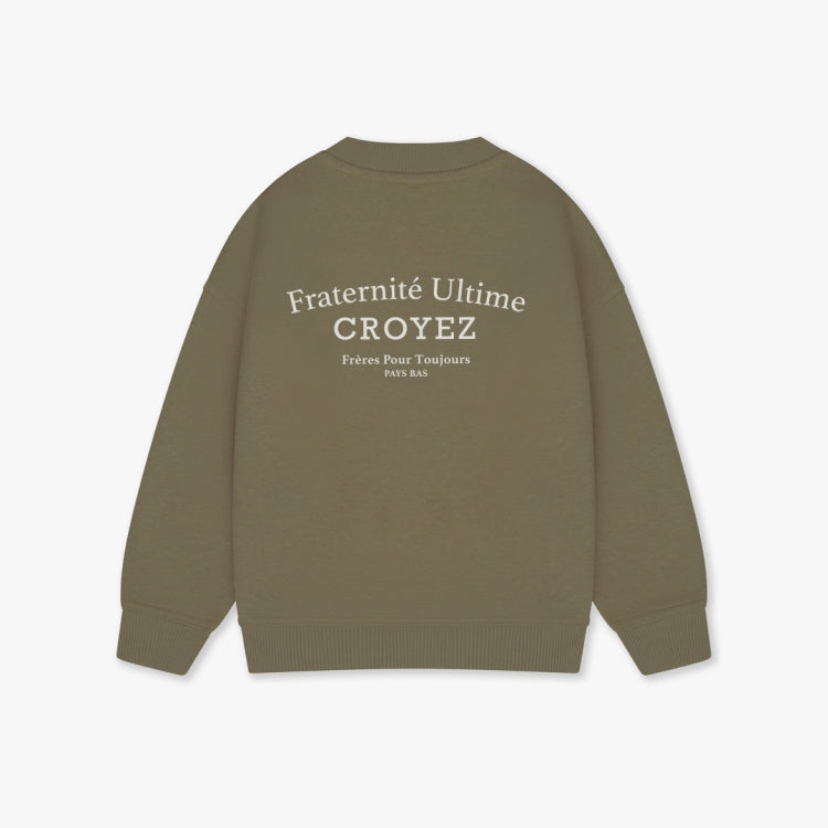 Croyez Mini Fraternite Sweater- Dusty Olive