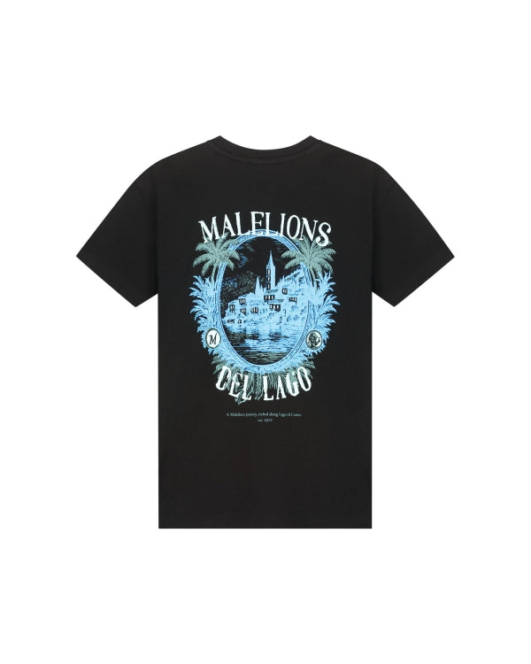 Malelions Junior Relaxed Lago T-Shirt- Black