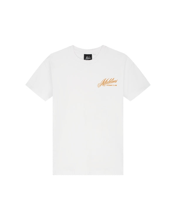 Malelions Junior Relaxed Yacht T-Shirt- White