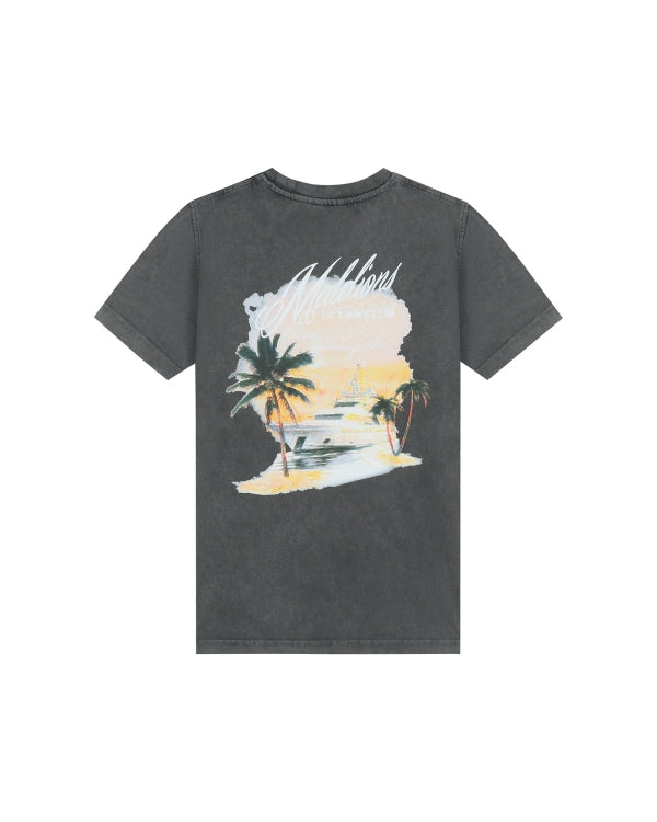 Malelions Junior Relaxed Yacht T-Shirt- Acid Wash
