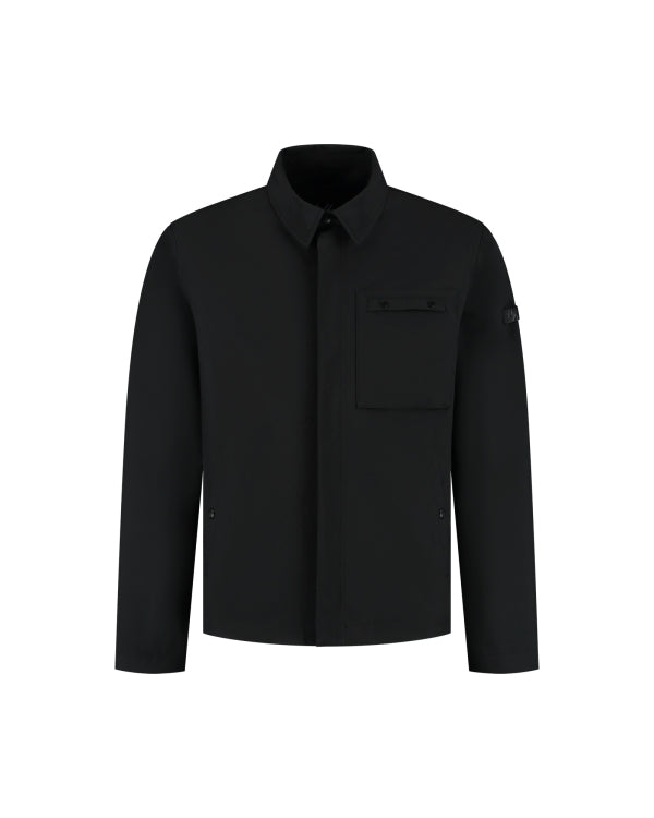 Malelions Men Softshell Coach Jacket- Black