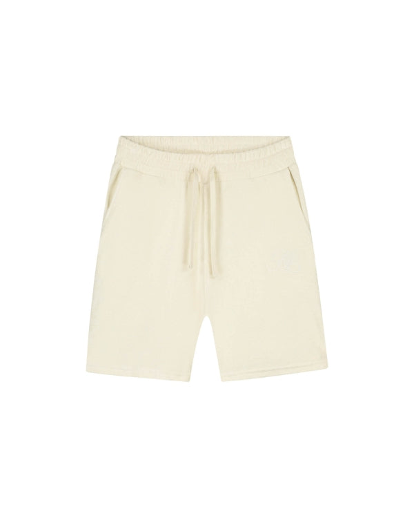 Malelions Men Emblem Towelling Short- Off-White