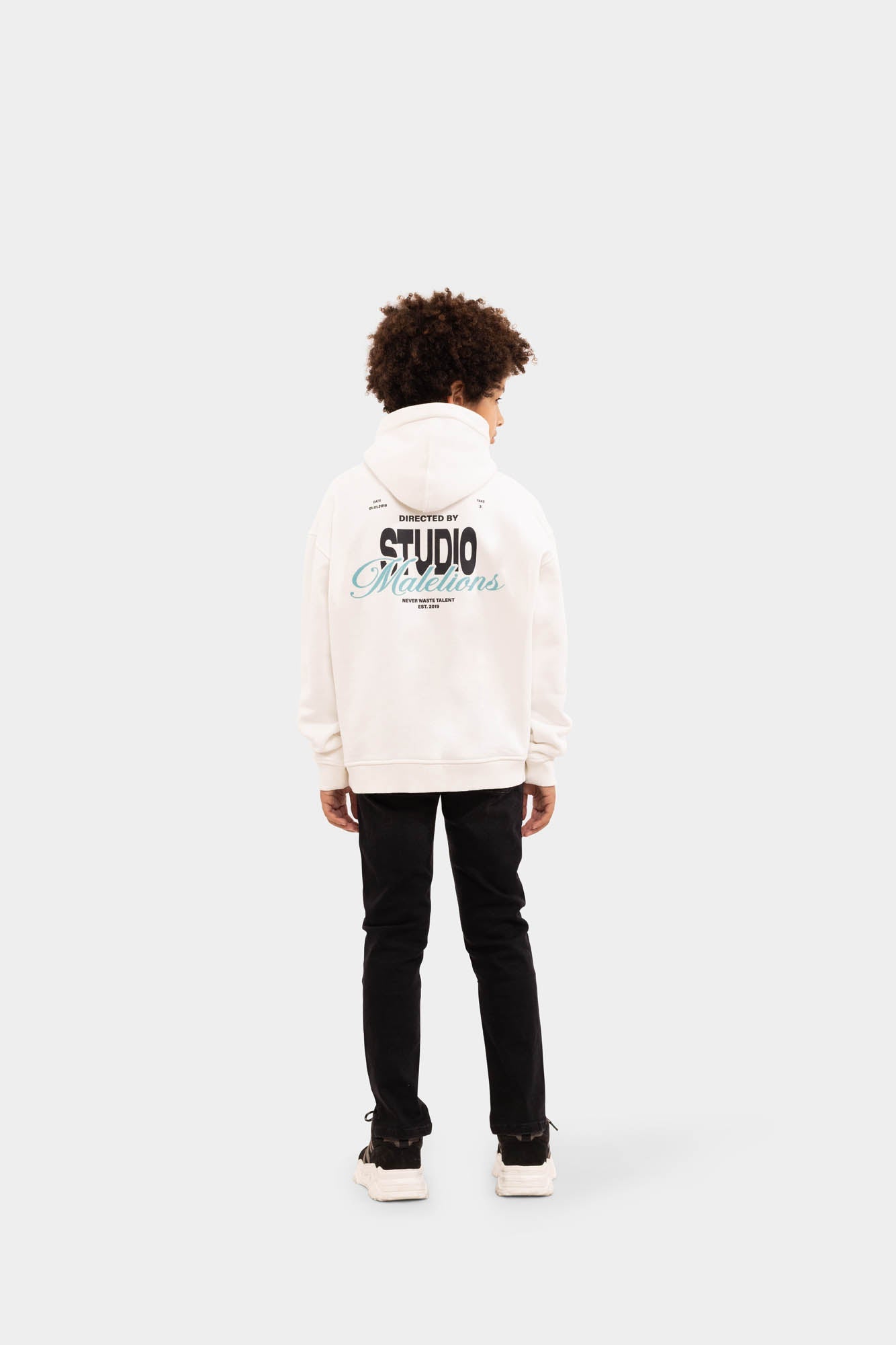 Malelions Junior Studio Hoodie - Off White