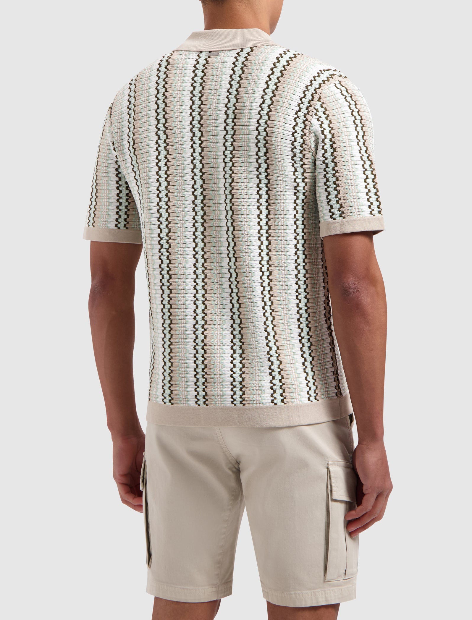 Pure Path Striped Knitwear Shirt