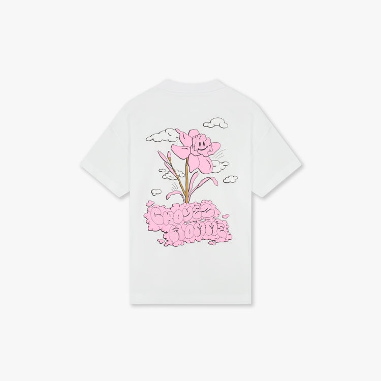 Croyez Fleur Heureuse T-Shirt- White