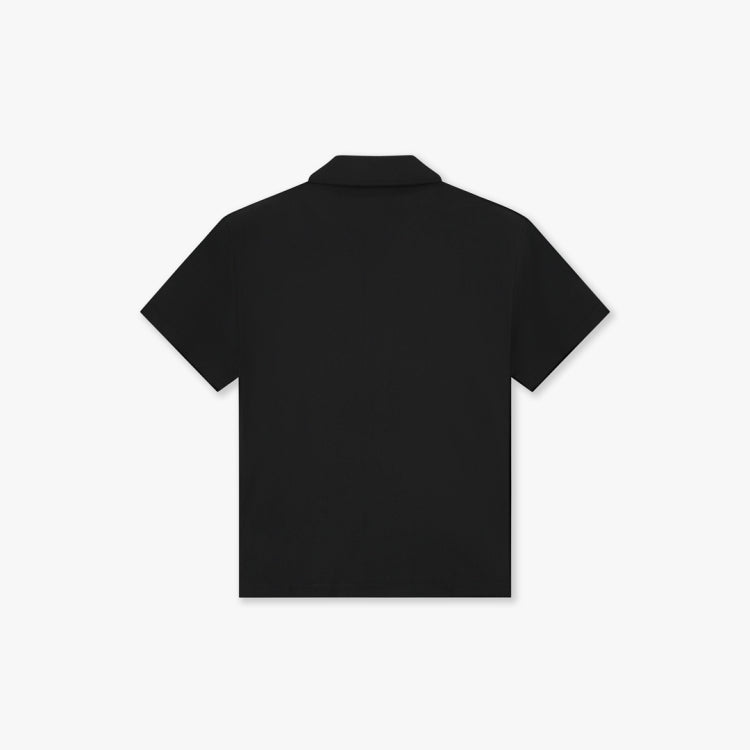 Croyez Plisse Shirt- Black