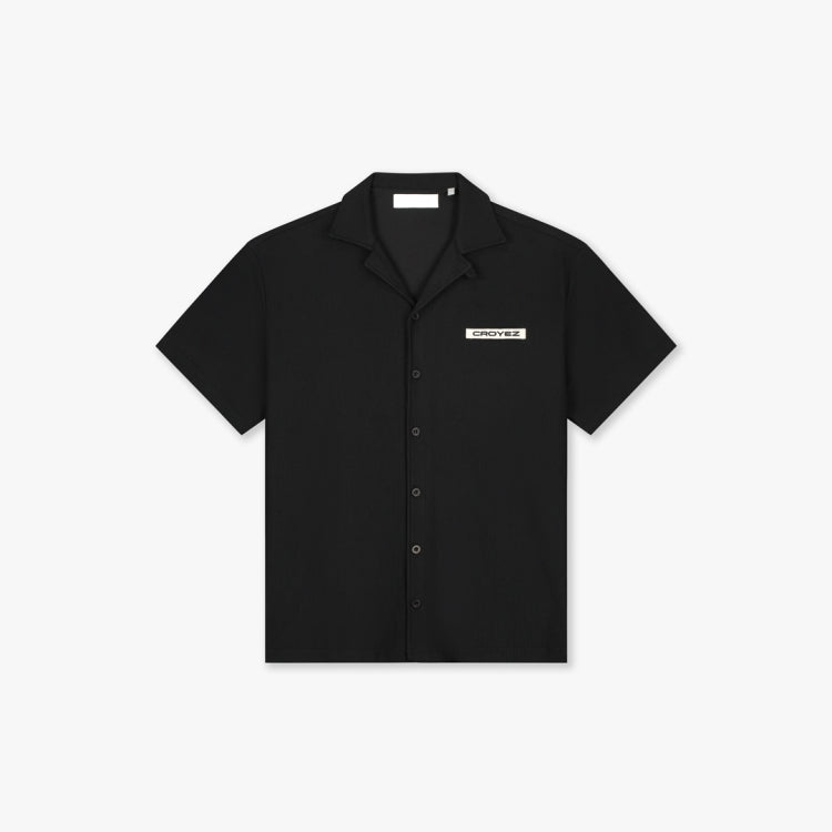 Croyez Plisse Shirt- Black
