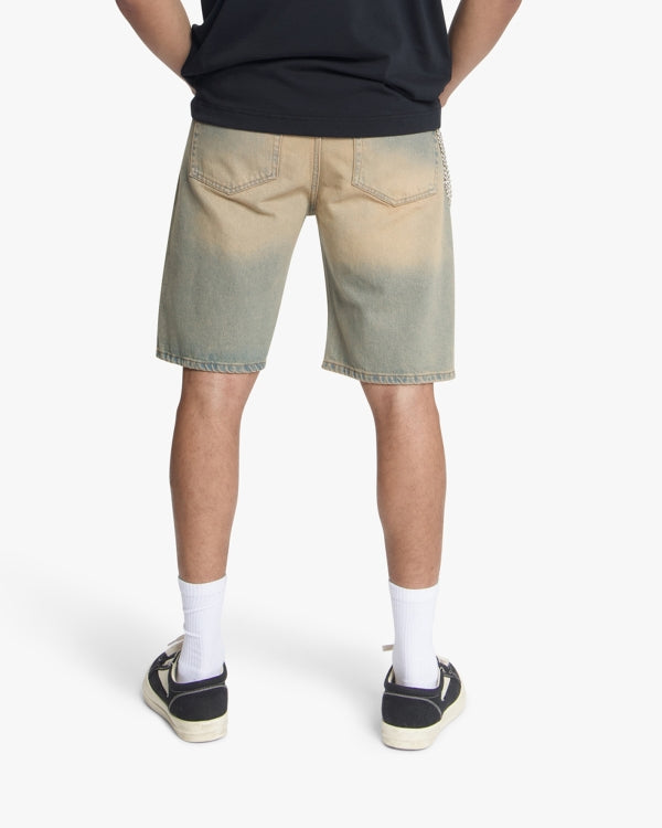 Croyez CD2 Washed Denim Shorts- Sand Washed