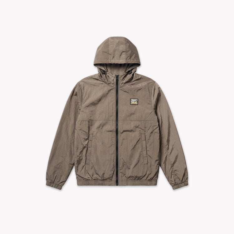 Croyez Crinkle Patch Jacket- Washed Brown