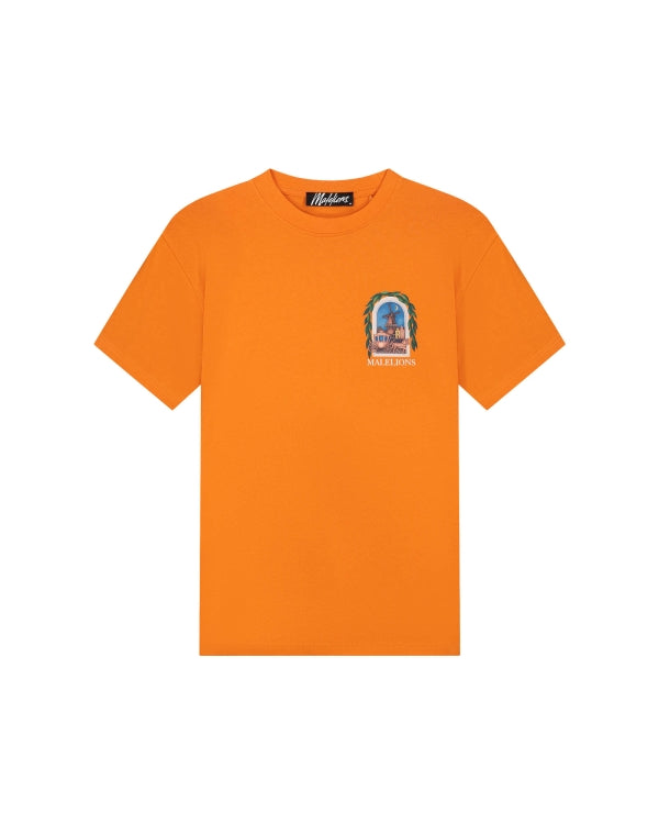Malelions Men Dokkum T-Shirt- Orange