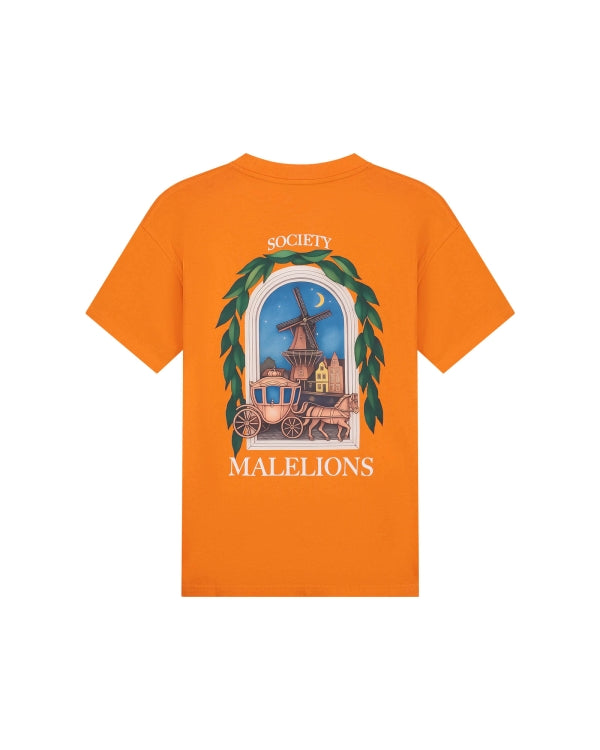 Malelions Men Dokkum T-Shirt- Orange
