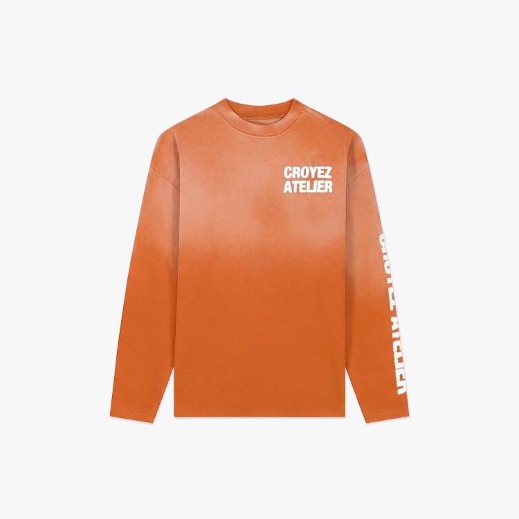 Croyez Sprayed Atelier Longsleeve- Orange