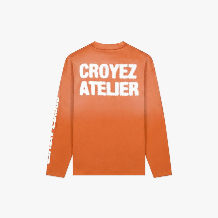 Croyez Sprayed Atelier Longsleeve- Orange