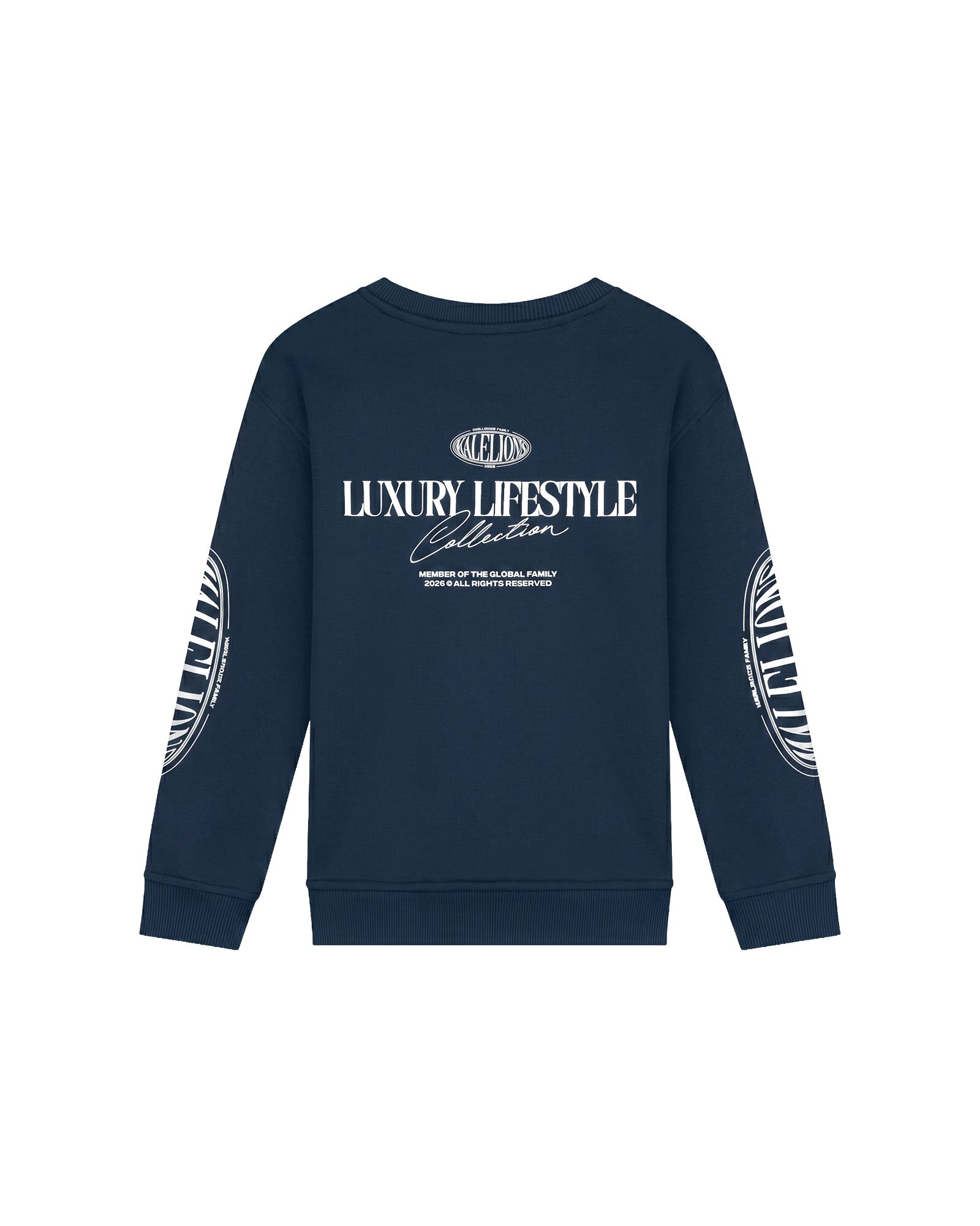 Malelions Junior Relaxed Lifestyle Sweater - Navy