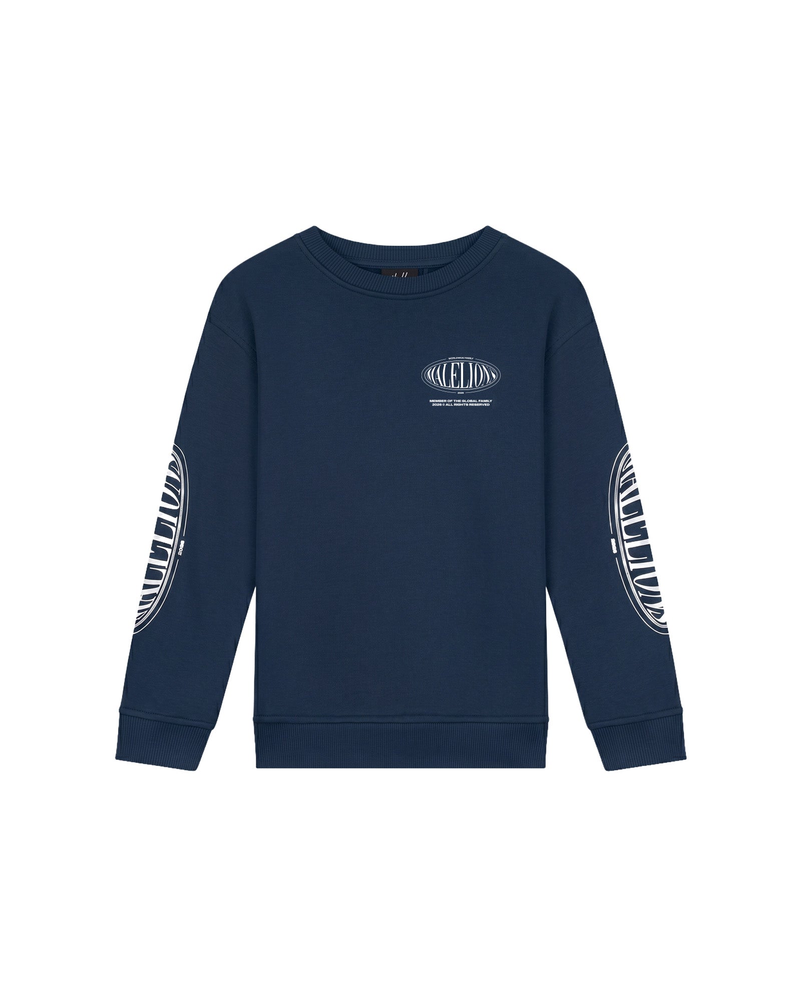 Malelions Junior Relaxed Lifestyle Sweater - Navy
