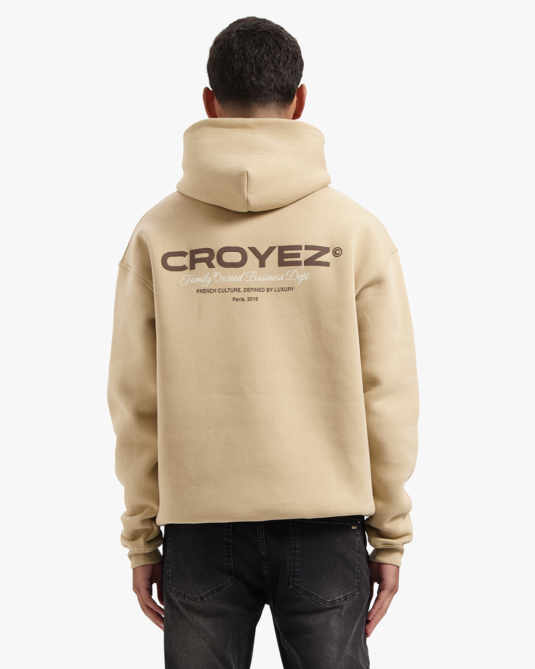 Croyez Family Owned Business Hoodie- Beige