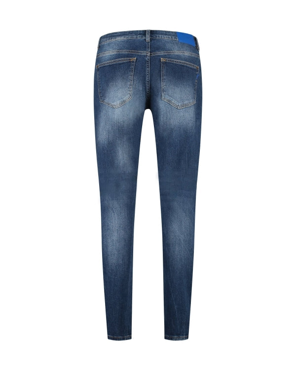 Malelions Men Slim Regular Jeans Dark Blue