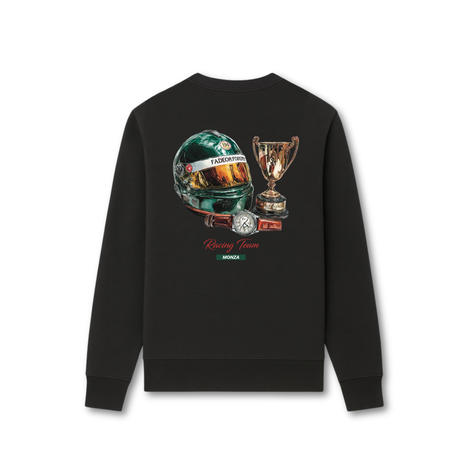 Fade Or Forever Racing Sweater- Black