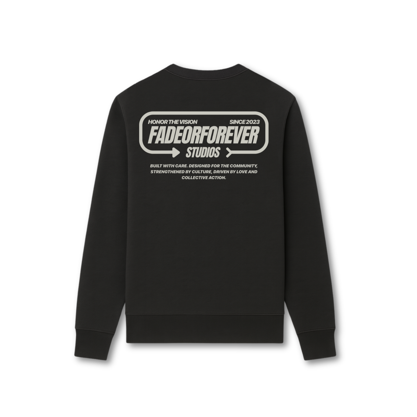 Fade Or Forever Arrow Sweater- Black/Grey