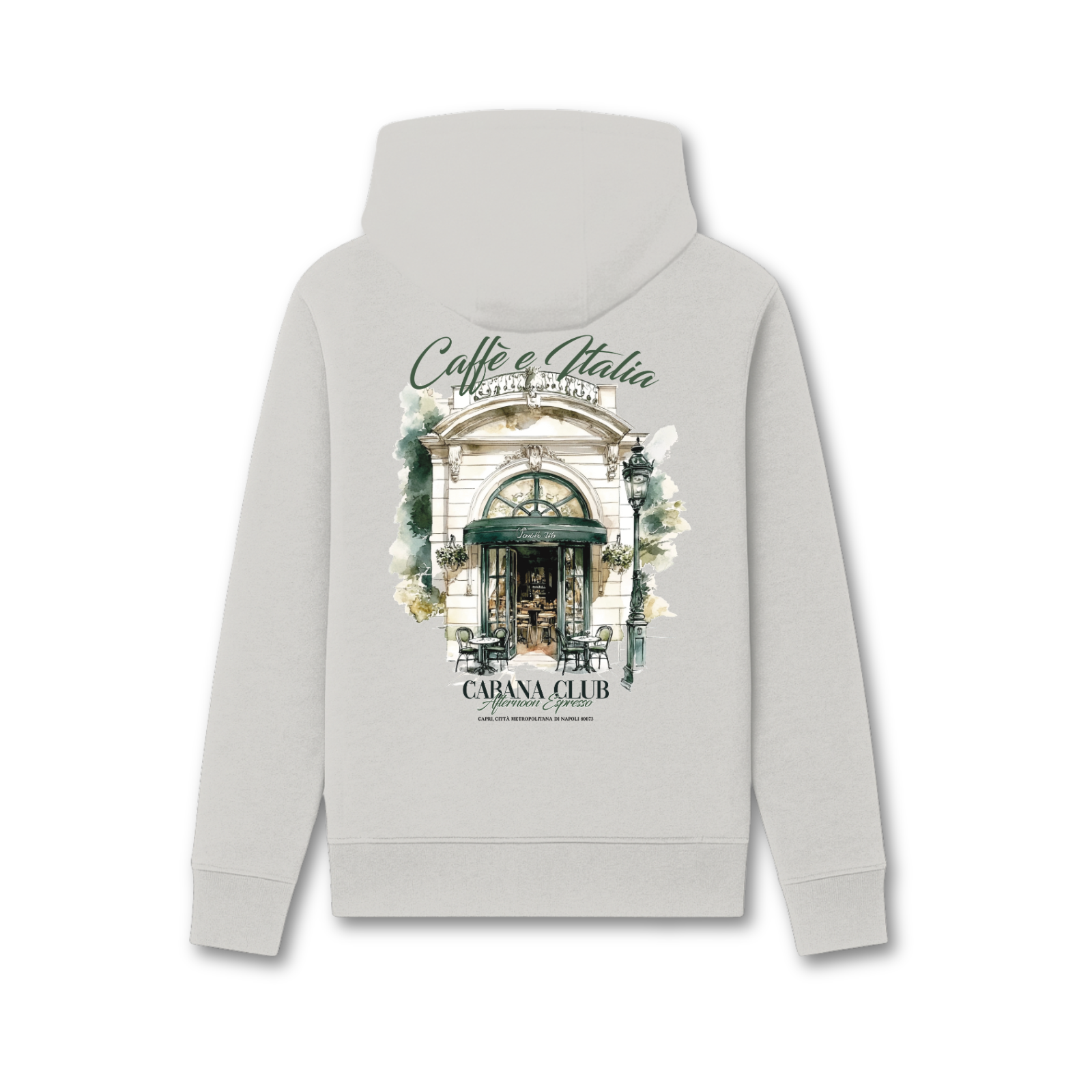 Cabana Club Cafe Italia Hoodie Grijs