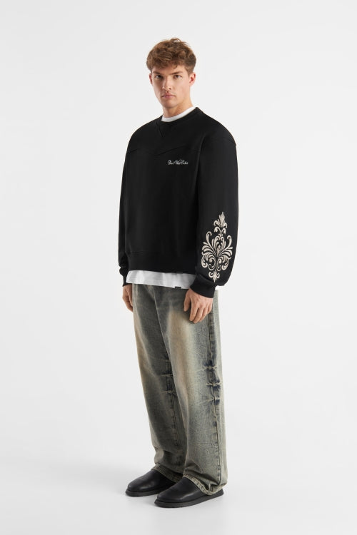 Don't Waste Culture Gravien Sweater- Black