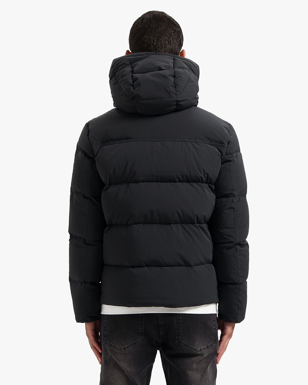 Croyez Down Puffer Jacket- Black