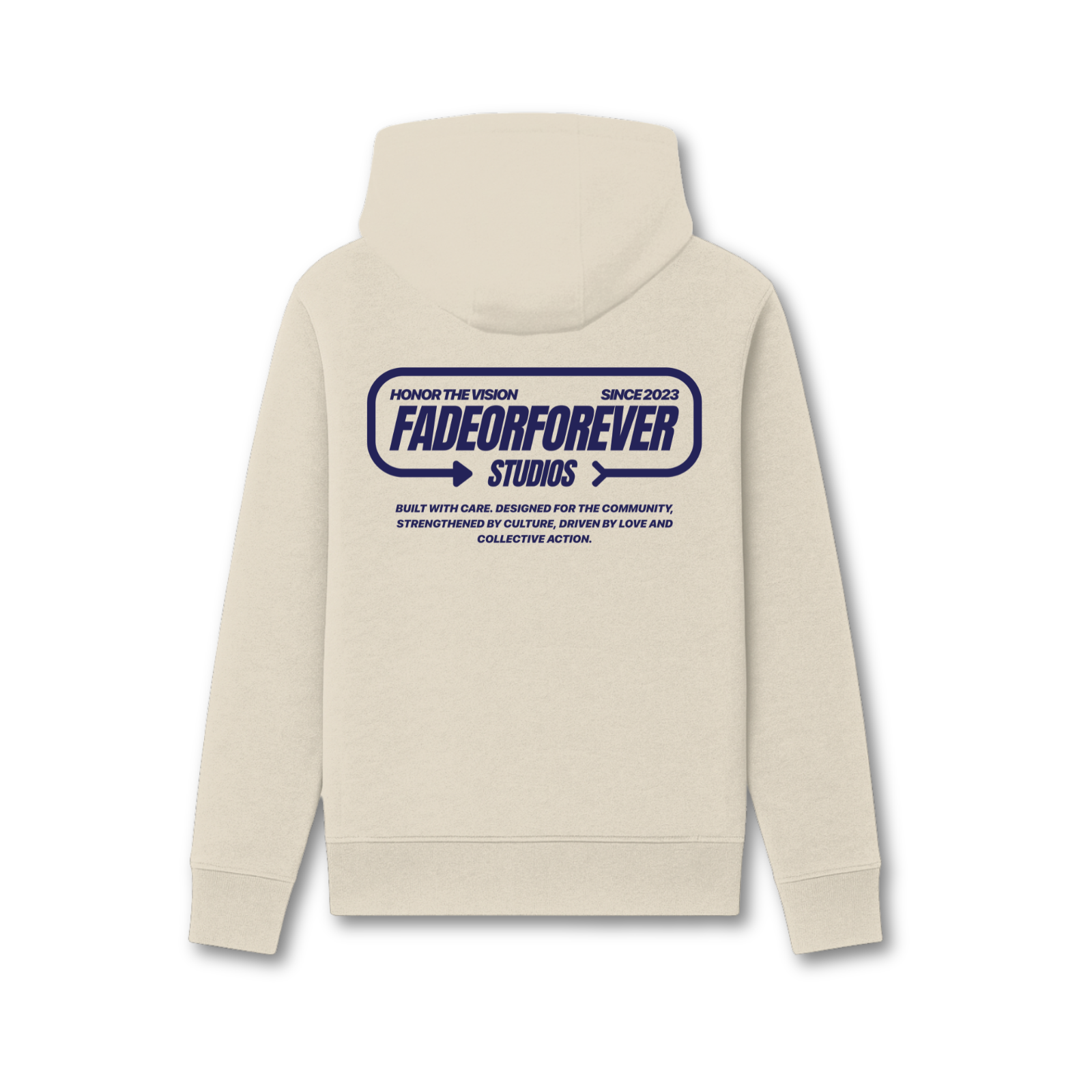 Fade Or Forever Arrow Hoodie- Grey/Blue