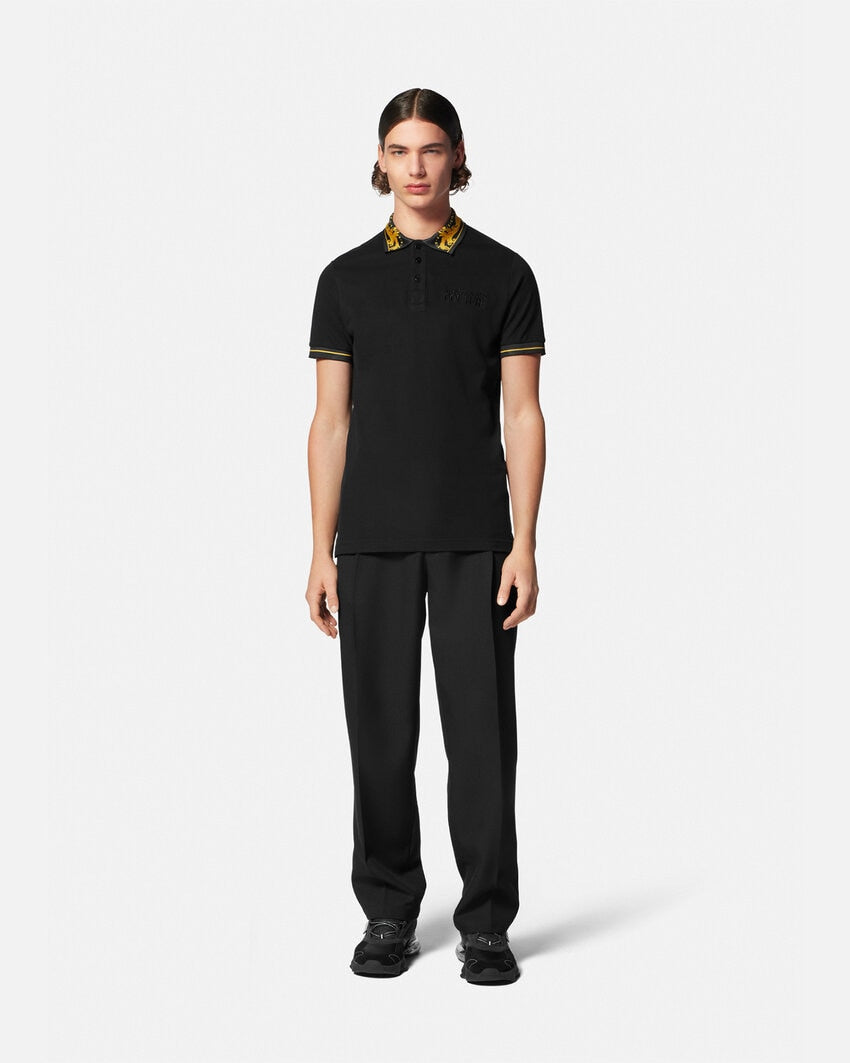 Versace Jeans Couture Chain Polo Zwart