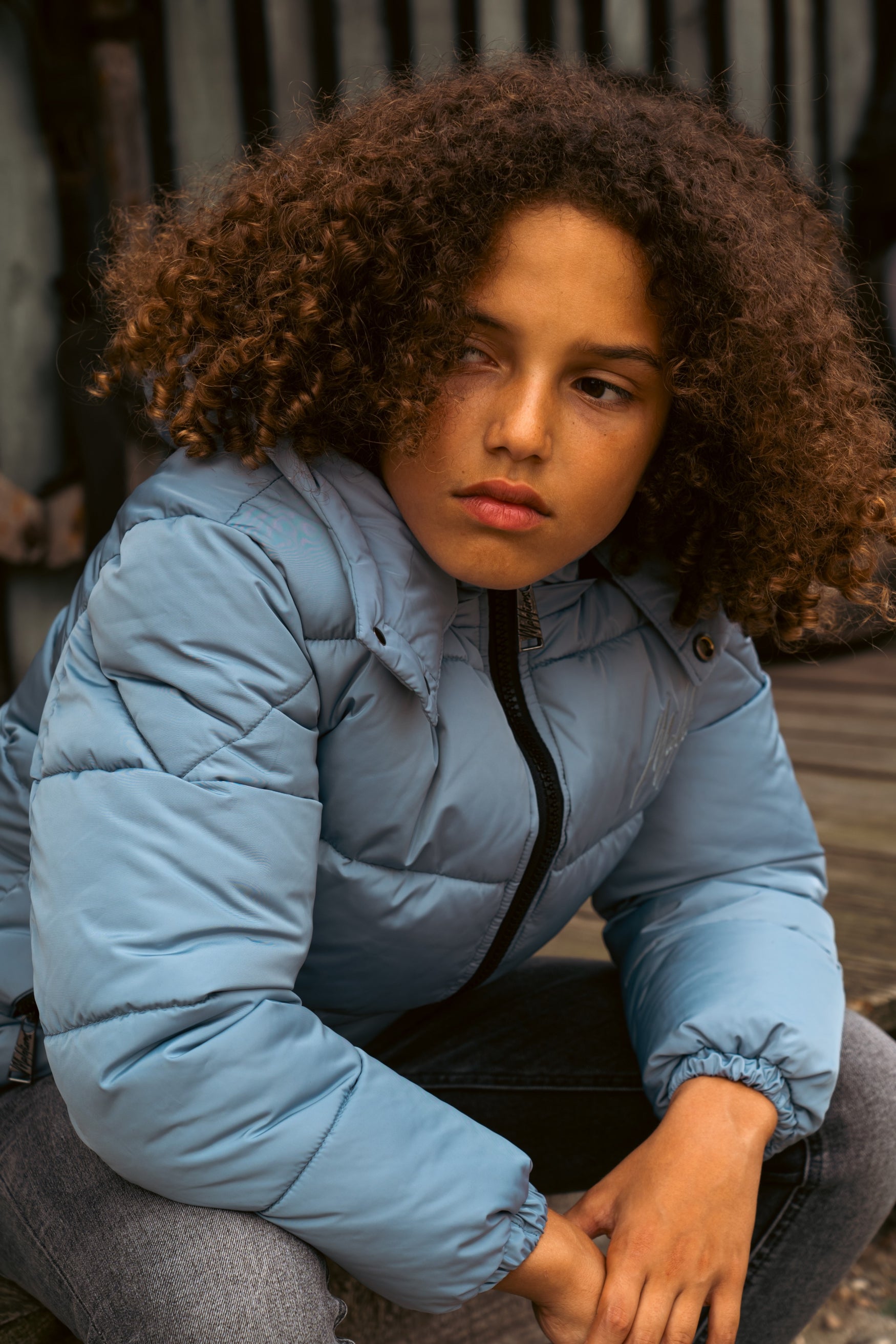 Malelions Junior  Donn Puffer- Ice Blue