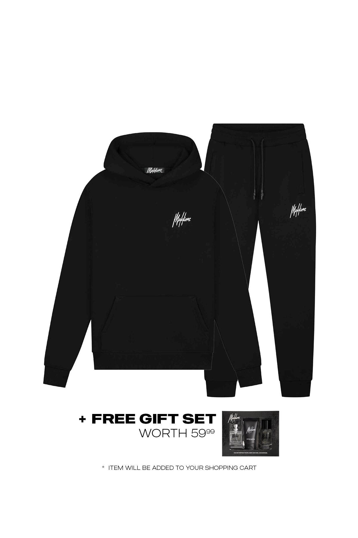 Malelions Men Signature Tracksuit- Black