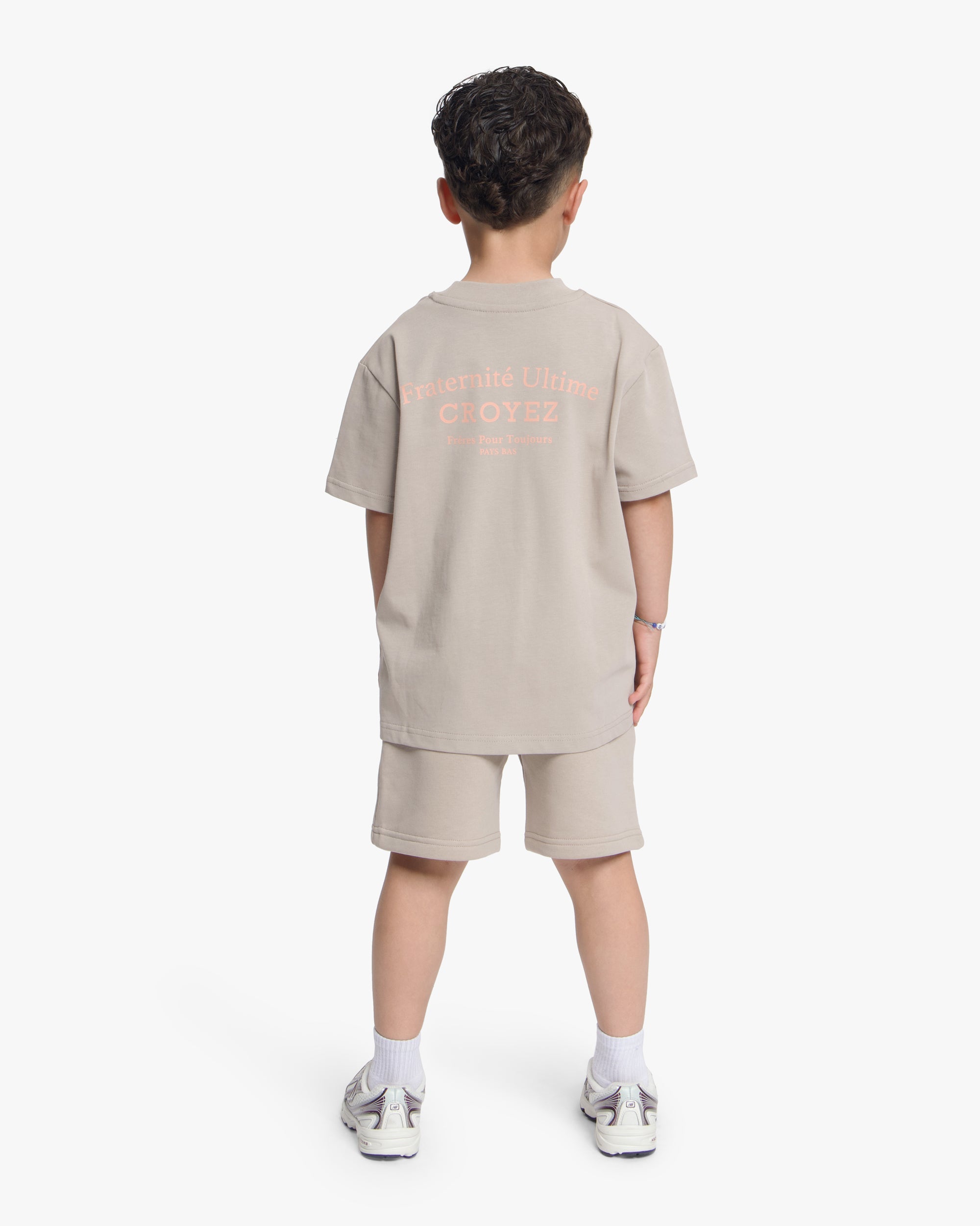 Croyez Mini Fraternité Shorts- Stone/Peach