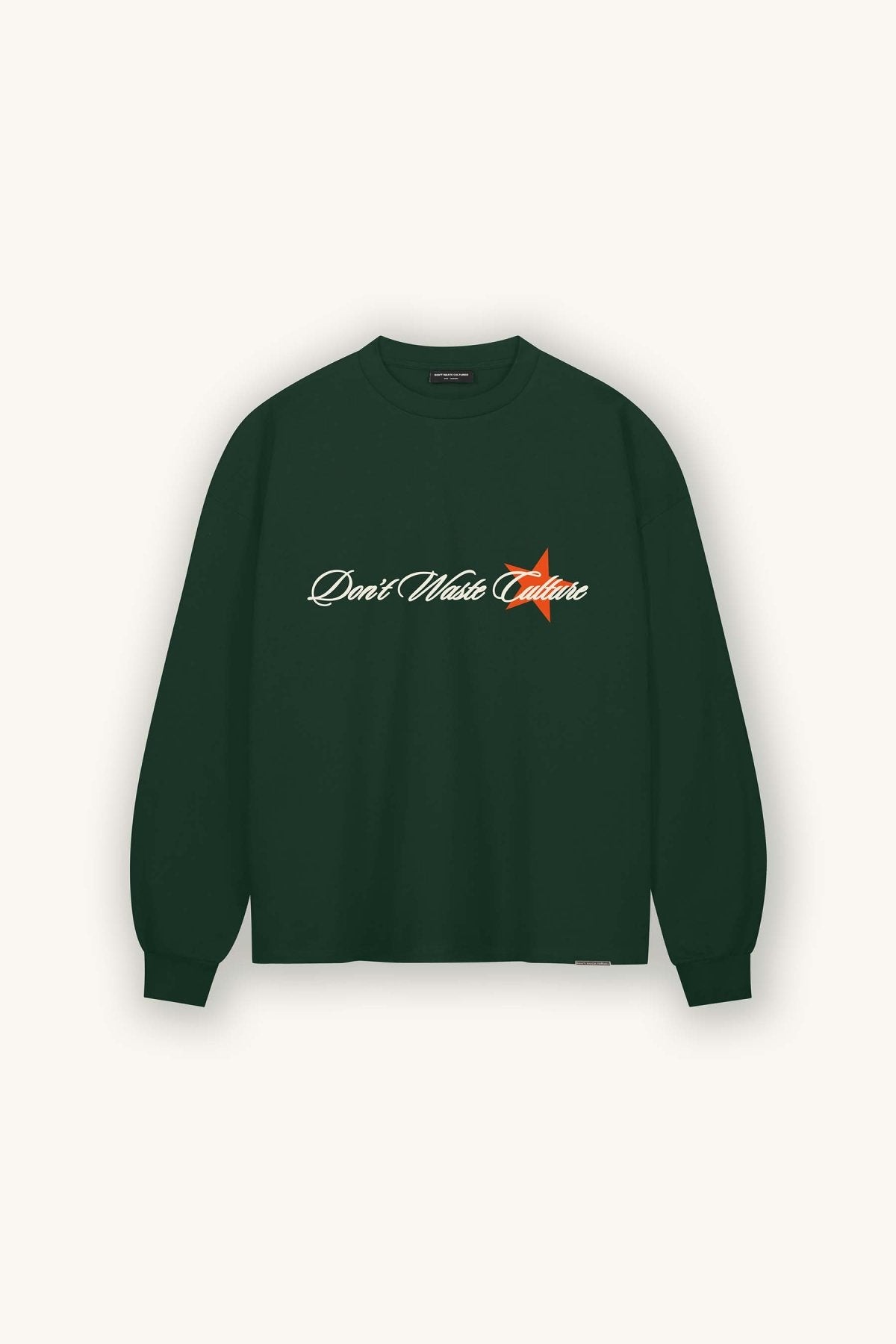 Don't Waste Culture Unisa Long Sleeve- Melange Green