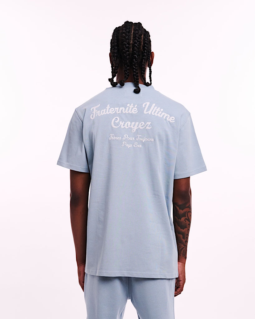 Croyez Fraternite T-Shirt Dust Blauw