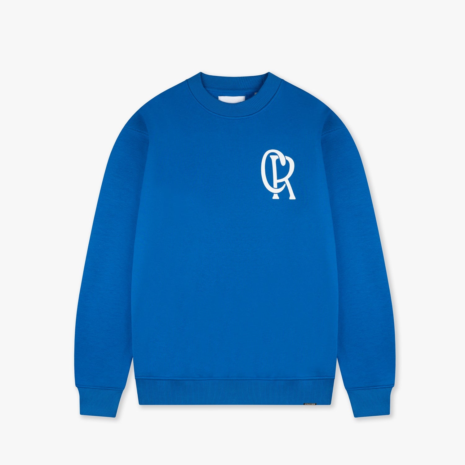 Croyez Initial Sweater Cobalt - Wit
