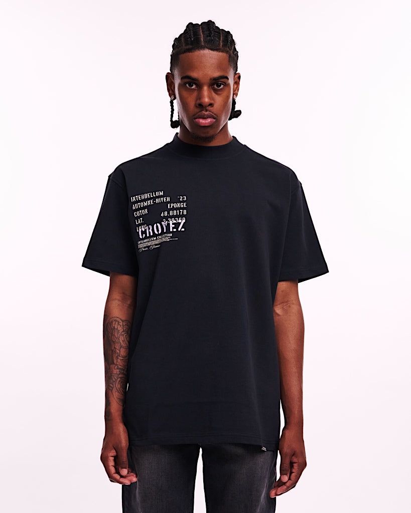 Croyez Interbellum T-Shirt Zwart - Paars
