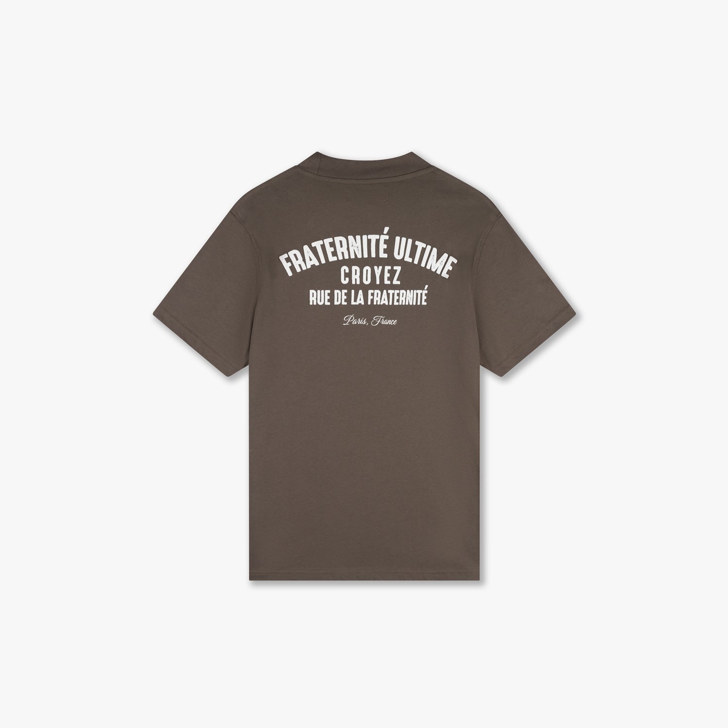 Croyez Fraternite Ultime T-shirt- Brown