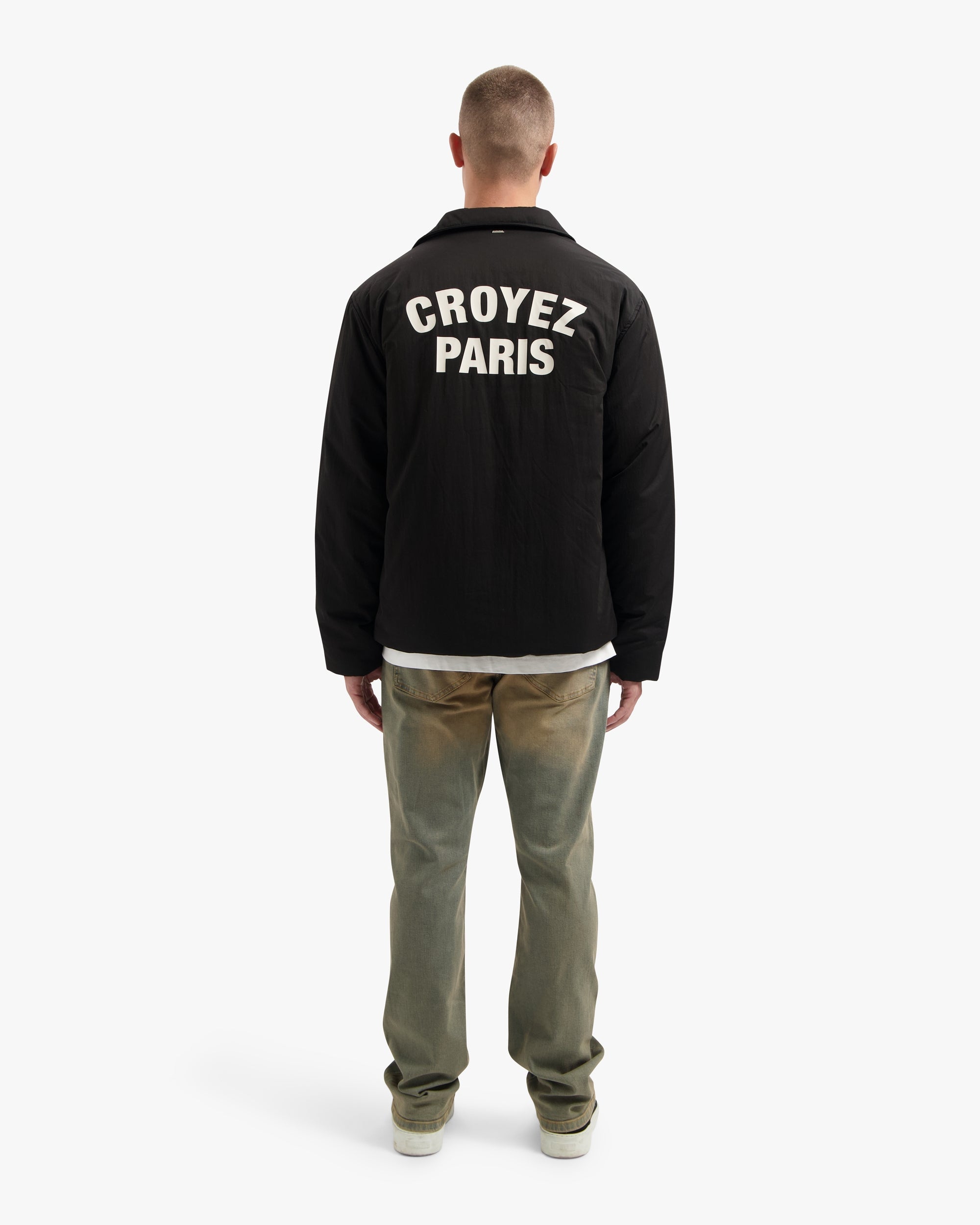 Croyez Paris Padded Coach Jacket - Black