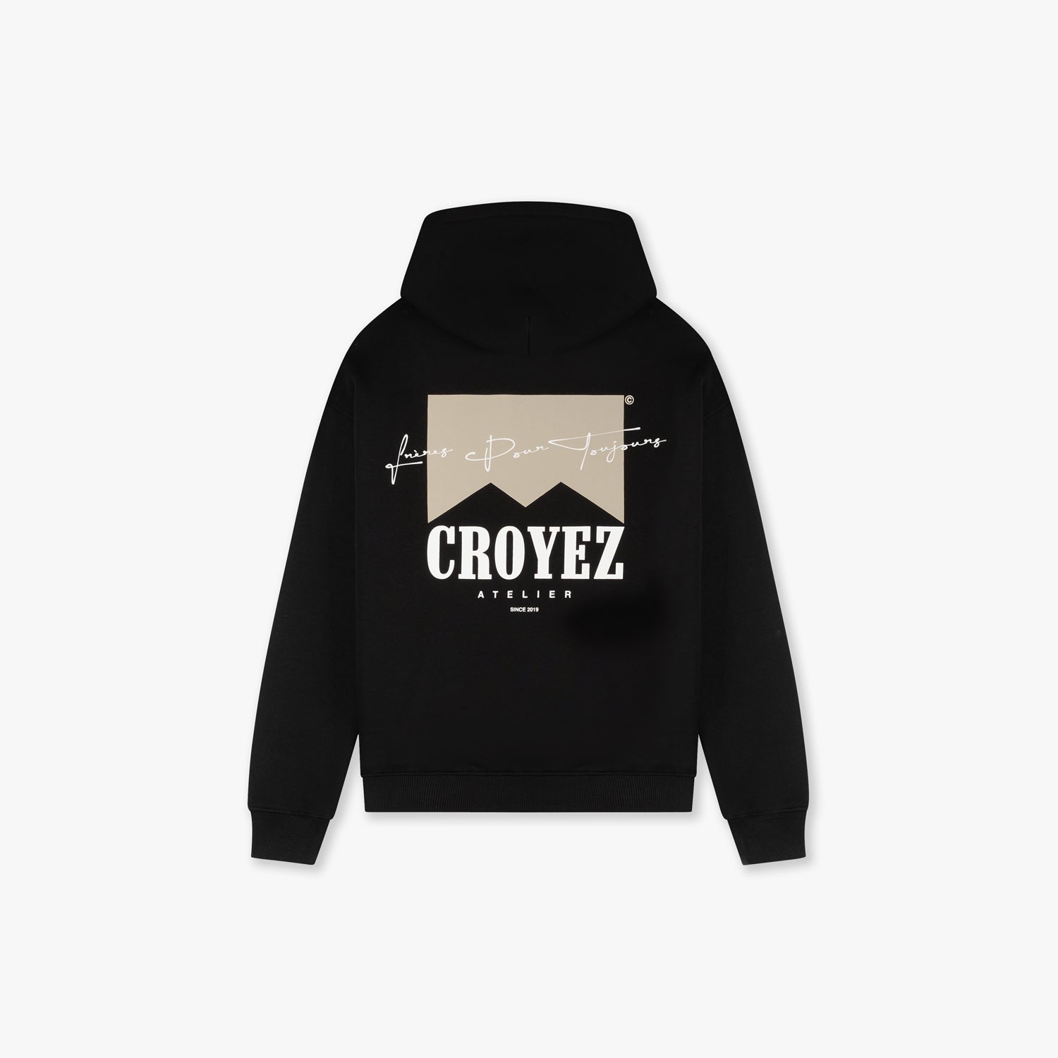 Croyez Fumes Hoodie- Black