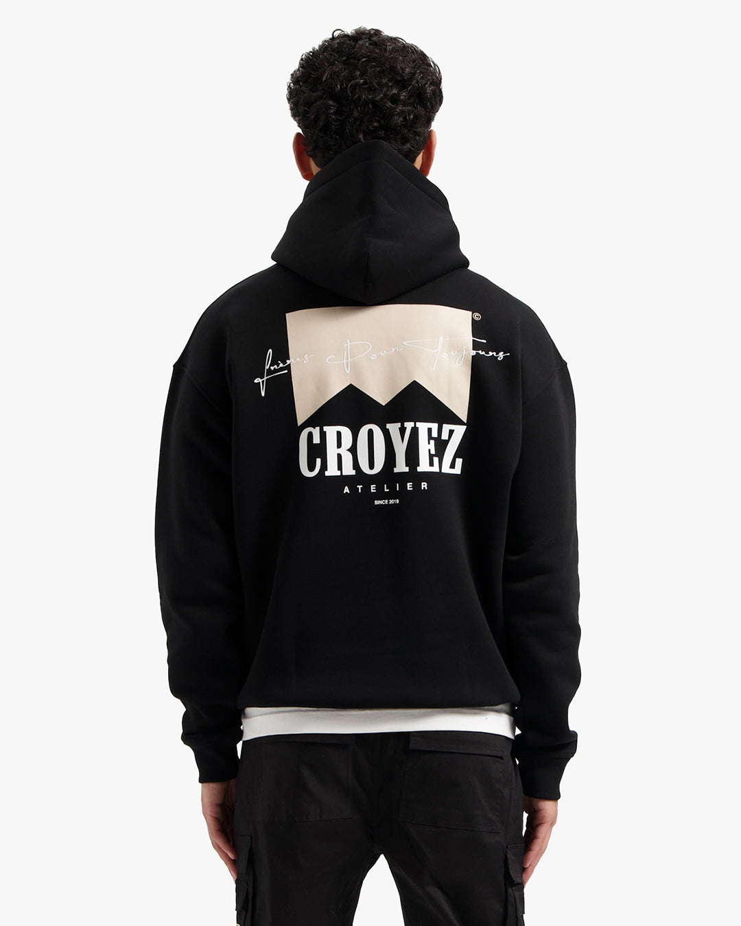 Croyez Fumes Hoodie- Black