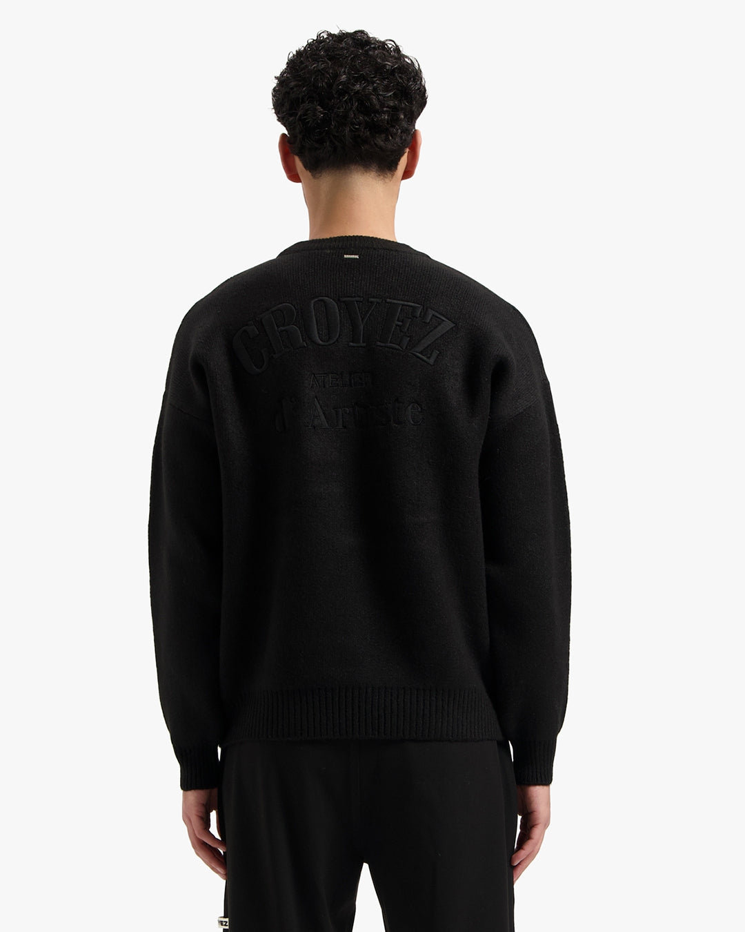 Croyez Gallery Knit Sweater- Black