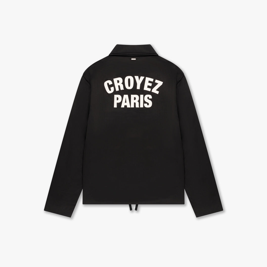 Croyez Paris Padded Coach Jacket - Black