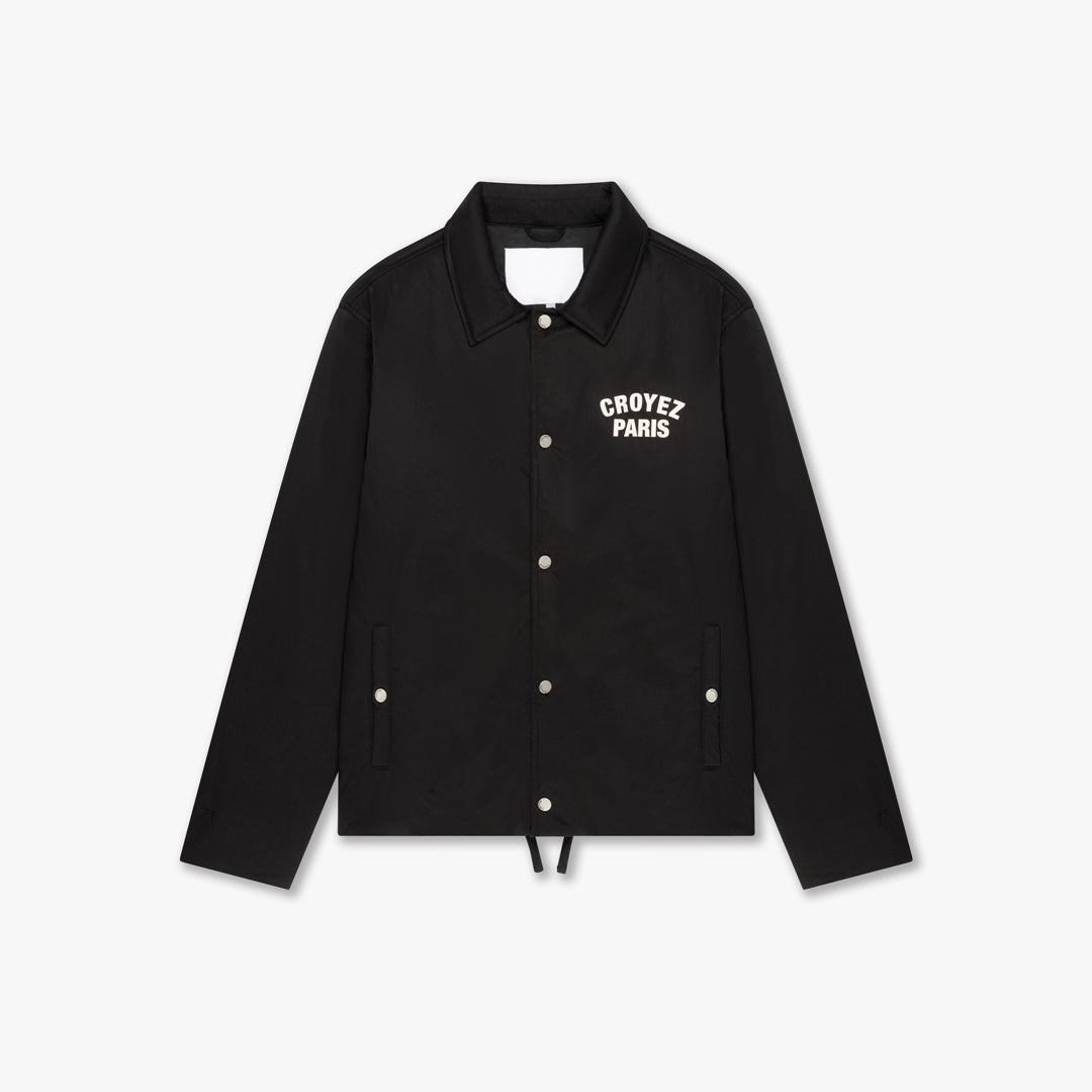 Croyez Paris Padded Coach Jacket - Black