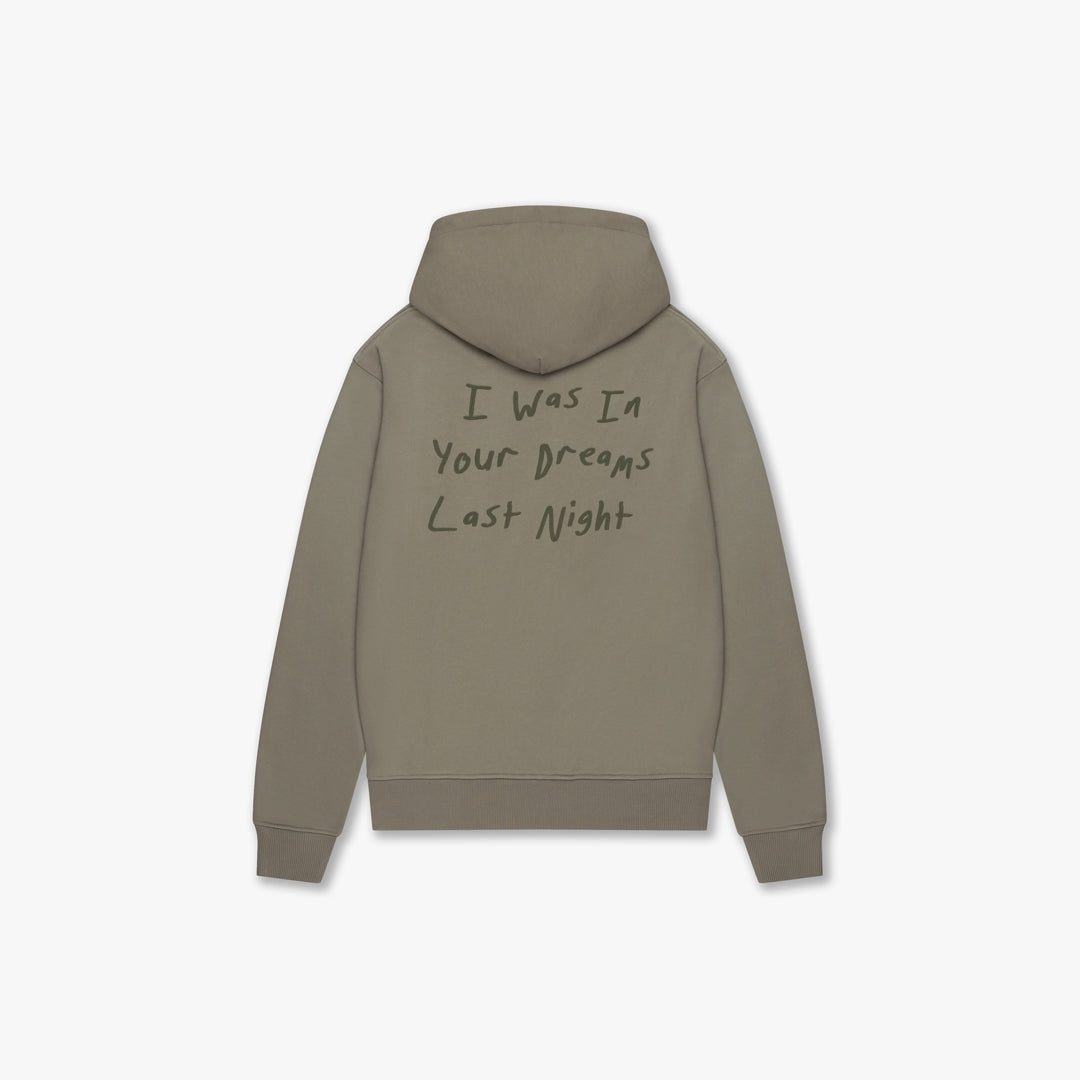 Croyez In Your Dreams Zip Hoodie- Dusty Olive